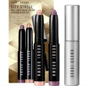 Bobbi Brown City Stroll Cream Shadow Stick And Mascara Trio NIB
